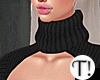 T! Crop Sweater Black