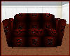 Red and Blk tribal couch