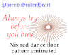 Nix red flloor pattern