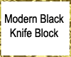Modern Black Knife Block