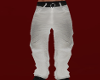 {AB} White Baggy Jeans