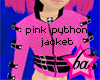 (BA) Pink Python Jacket
