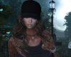 Black Cap with Hair