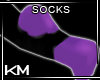 +KM+ Socks Black/Prpl