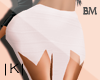 |K| White skirt bm