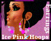 Ice Pink Hoops