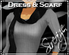 !S! Scarf Dress Grey