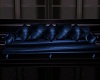 Blue leather couch