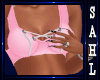 LS~RLL SHORTS SET PNK