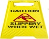 SLIPPERY WHEN WET SIGN