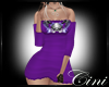 C* Purple Punk Dress