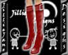 {JJ} Buckle Boots Red