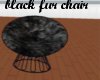 black fur chair