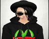 Marijuana Hoody Black