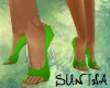 )S( Green heels