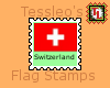 Switzerland flag stamp