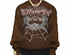 Brown spider sweater