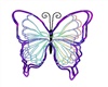 animater neon butterfly
