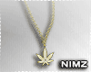 Weed Gold Chain Necklace