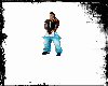 69 Baby  Blue  overalls