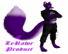 Purple Furry Male Tail