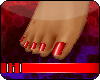 !lil hot red polish feet