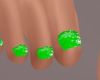 christmas green nails