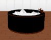 black w/wood trim tub