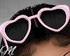 m: Hearts Glasses H Pink