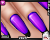 Spooky Purple Nails