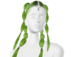green coachella hair