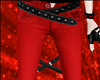 Red Artistic Jeans