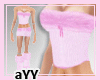 aYY-  Pink Fur top