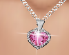EM Pink Heart Necklace