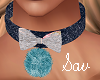 Navy Christmas Choker