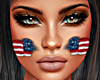 4th Of July Face Flag