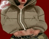 CROP, PUFFA JACKET,BROWN