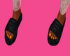 $ Slides w/ Orange Toes