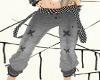 FE emo gray check jeans