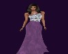 Purple And Diamonds Gown