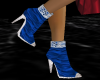 (AG) Blue Silk Boots