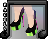 :B) Glossy.Shoes crisp