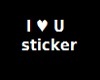 [A]I &#9829; U sticker