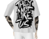 White shirt and tatoo