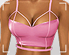 ṩLeather Top Pink