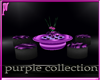 Purple puff chairs