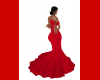 Dress red v! elegant