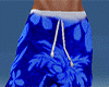 blue beach shorts