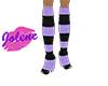 purple stripe shoesw/sox