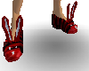 [DR] slippers red bunny
